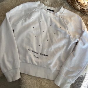 Obey White Crewneck Sweatshirt |Sz M